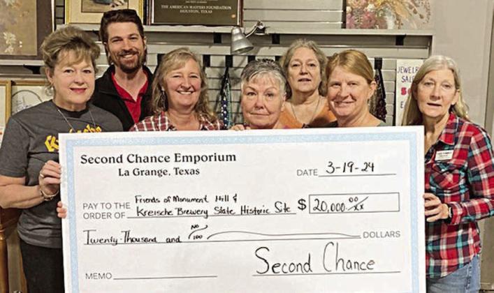 Second Chance gives to Monument Hill/Kreische Brewery
